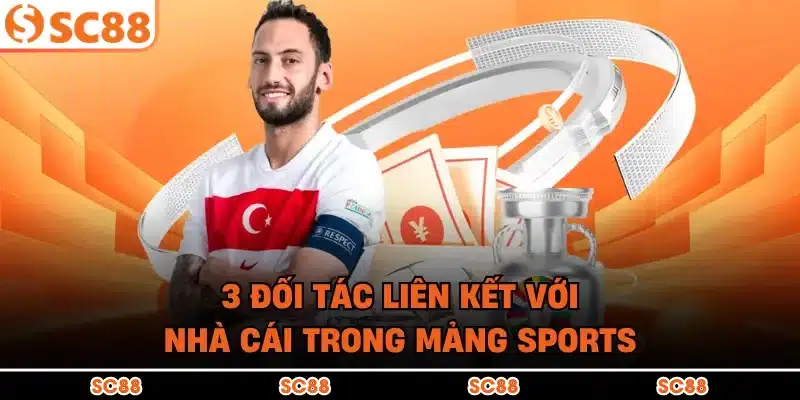 3 đối tác liên kết với nhà cái trong mảng sports