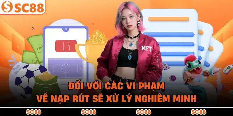 Đối với các vi phạm về nạp rút sẽ xử lý nghiêm minh